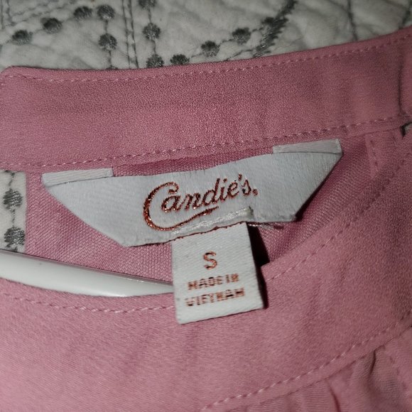 Candies Pink Strappy Blouse - Picture 3 of 3